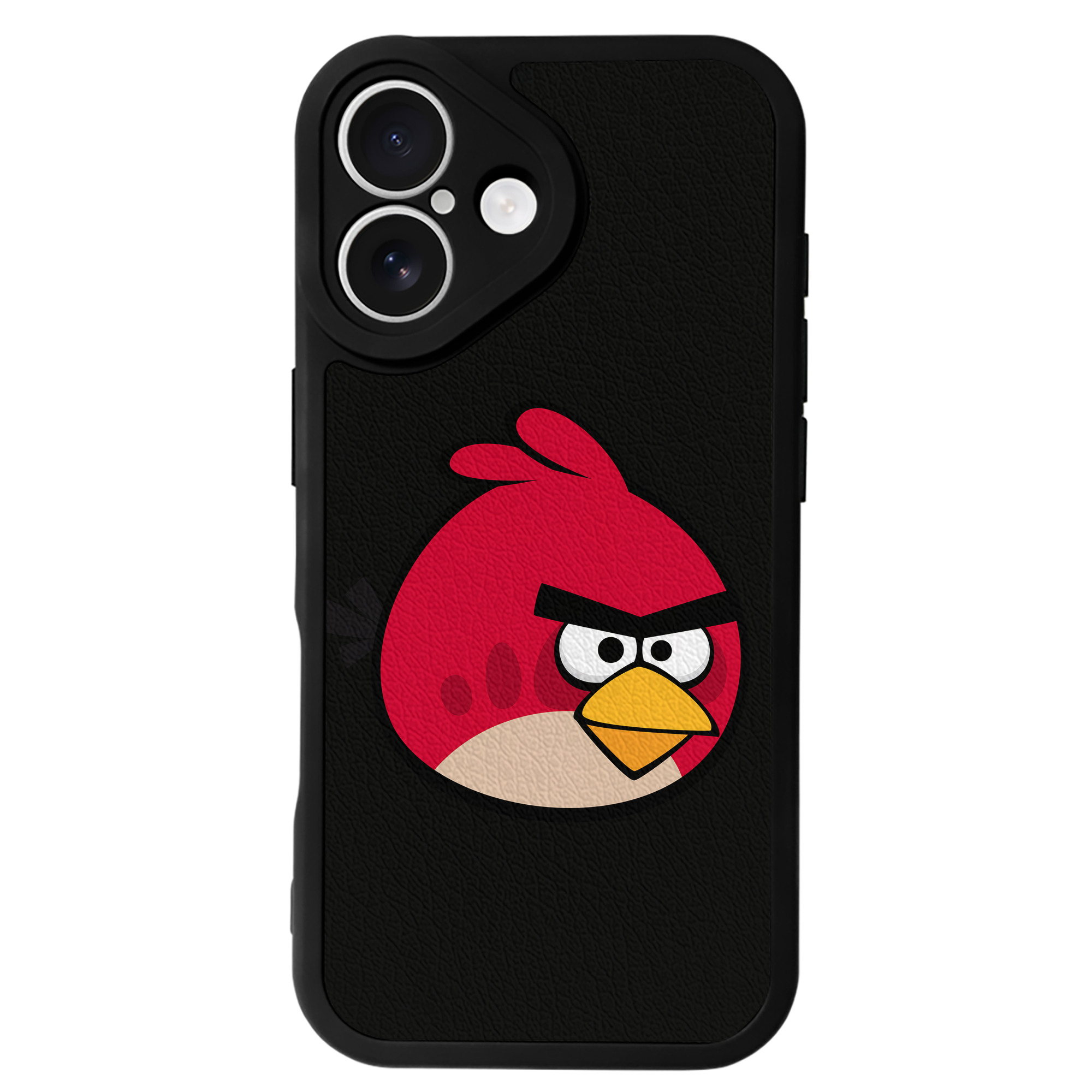 （画像用） Angry Birds アングリーバード 【iPhone 16シリーズ対応】シリコンスマホケース（レザー調） 材質：シリコン